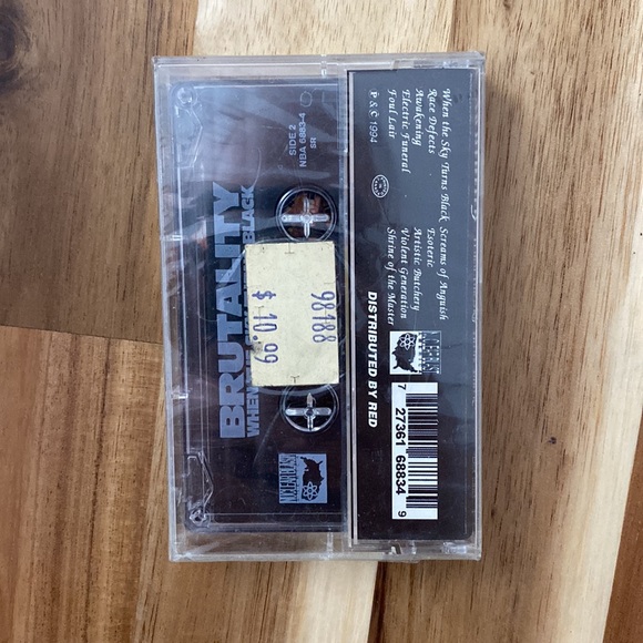 Brutality – When The Sky Turns Black Cassette (collectible) 1994 NuclearBlast - Picture 2 of 4
